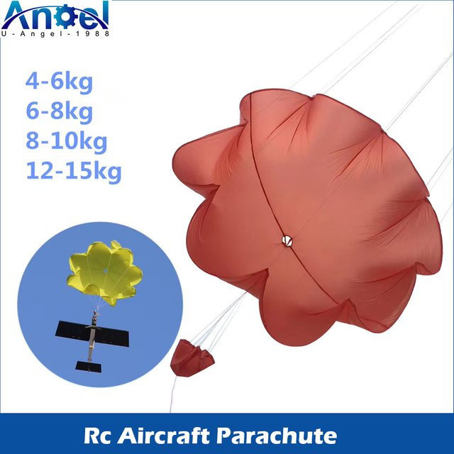 U-Angel-1988 Modellflugzeug-Nylon-Fallschirm mit Auswurfmechanismus und Trageband - Bild 1
