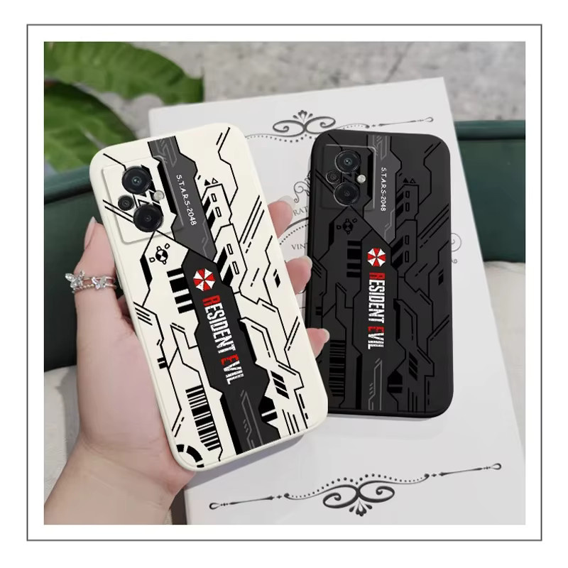 Etmakit Resident Evil Handyhülle mit Biohazard Umbrella Corporation Design für iPhone, Farbe: Weiß - Bild 2