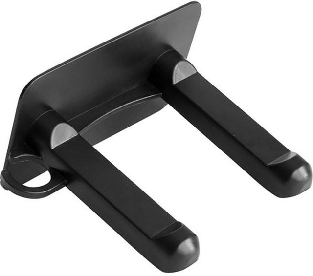 VWH Haartrocknerhalter aus Edelstahl in Schwarz zur Wandmontage mit selbstklebender Befestigung ohne Bohren - Bild 1
