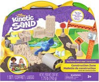 Spin Master Kinetic Sand Deluxe Baustellen-Koffer mit Spielsand in Schwarz und Naturbraun - Bild 1