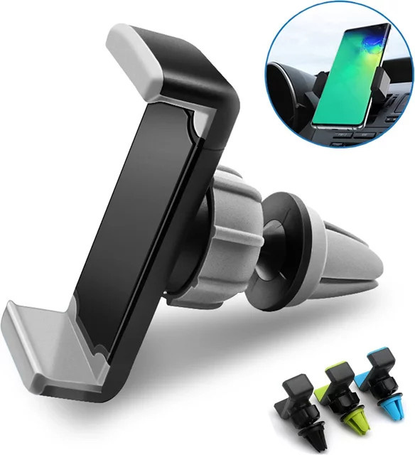 Universelle 360 Grad rotierbare Smartphone Halterung für die Lüftungsschlitze im Auto in Blau mit GPS Navigation Unterstützung für iPhone Samsung und Xiaomi - Bild 1