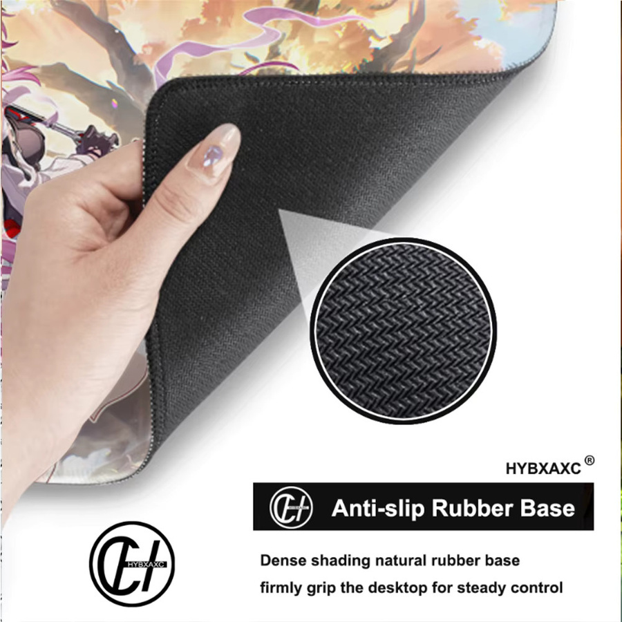 HYBXAXC Gaming Mousepad Honkai Star Rail March 7th Anime Schreibtischunterlage Multicolour - Bild 6
