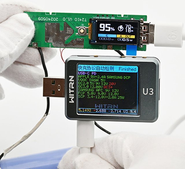 ESHYLALA 21700 DIY-Powerbank-Kit mit TFT-Farbbildschirm und 22,5 W Schnellladefunktion in Grün - Bild 1