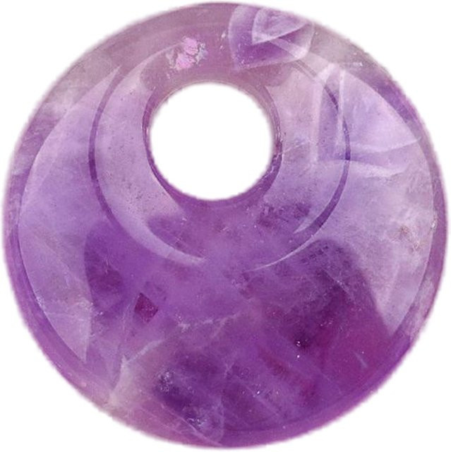 Ashmita Amethyst Donut-Edelstein-Charms, Kristall, Bunt, Unisex - Bild 1