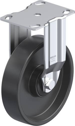 Blickle Bockrolle BKPA-POA 125K in Schwarz mit verzinktem Stahl und Kunststoff, Rad-Durchmesser: 125 mm, Tragfähigkeit: 120 kg - Bild 1