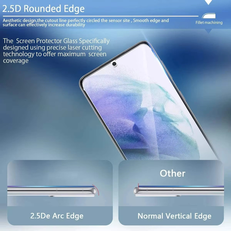 3er-Pack Displayschutzfolie aus gehärtetem Glas für Samsung Galaxy A55 A54 A35 A34 A25 A15 A14 A13 A05 transparent - Bild 2