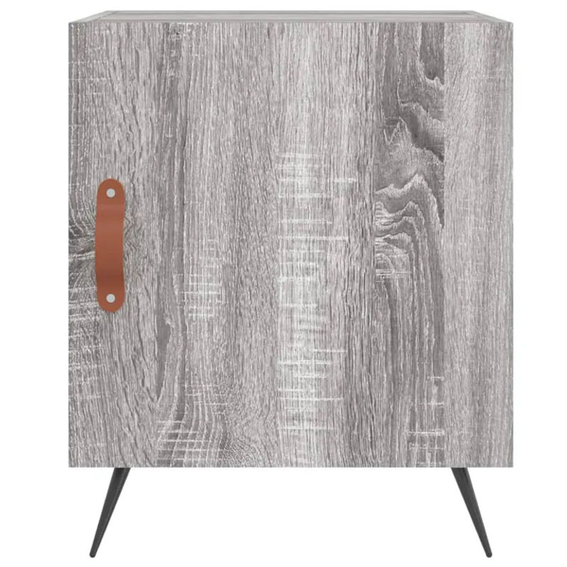 Vidaxl Set 2 Nachttische Modern in Grau, B/T/H: 40 x 40 x 50 cm - Bild 4