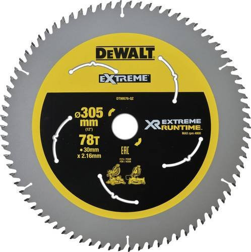 DeWalt Kreissägeblatt in Silber, Durchmesser: 305 mm - Bild 1