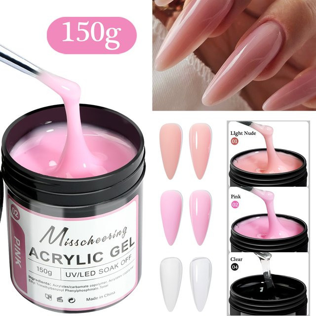 Misscheering Builder Nagel Gel, Nude Rosa, Glänzend - Bild 1