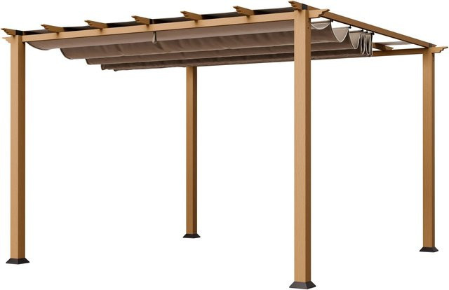 Paragon Outdoor Pergola Florida aus Aluminium und Textil in Natur, B/T/H: 350 x 350 x 235 cm - Bild 1