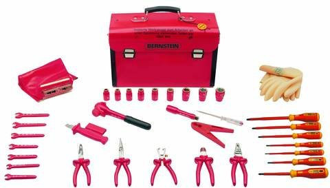 Bernstein Tools for Electronics SAFETY 8115 VDE Universal Werkzeugkoffer unbestückt, Rot, B: 17,5 cm, T: 44,0 cm, H: 31,0 cm - Bild 1