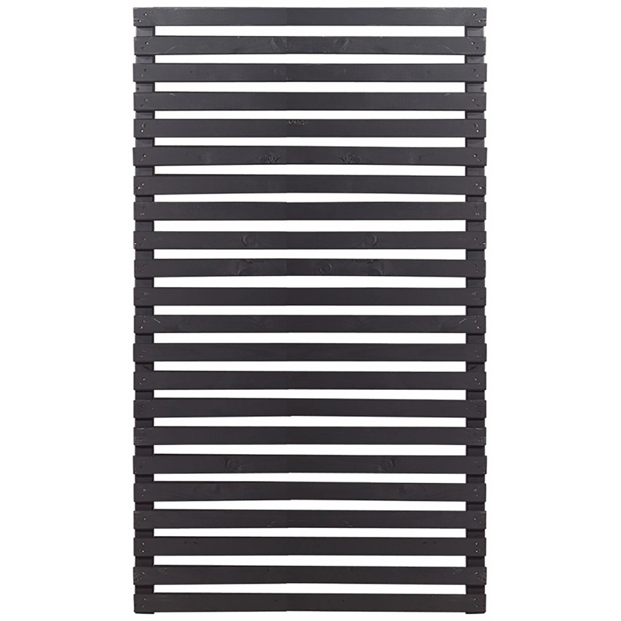 Plus Sichtschutzzaun Tokyo aus Nadelholz in Schwarz, semi-transparent, Höhe: 83 cm, Breite: 140 cm - Bild 2