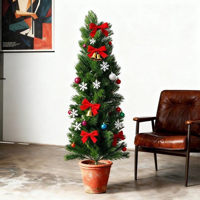 Künstlicher Weihnachtsbaum Kmitang Kiefer als Dekoration für Weihnachten und Neujahr, Höhe: 50-85 cm - Bild 1