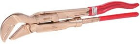 KS Tools BERYLLIUMplus Eckrohrzange 1" in Silber mit Messing - Bild 1