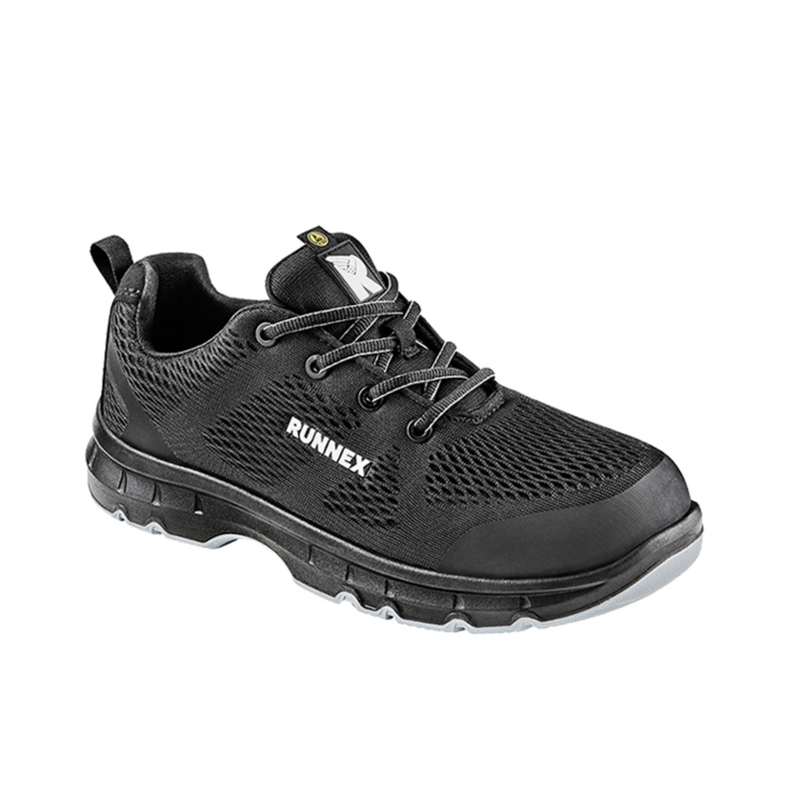 RUNNEX Sicherheitsschuhe FlexStar S1 in Schwarz-Grau aus Synthetik nach EN ISO 20345 - Bild 2