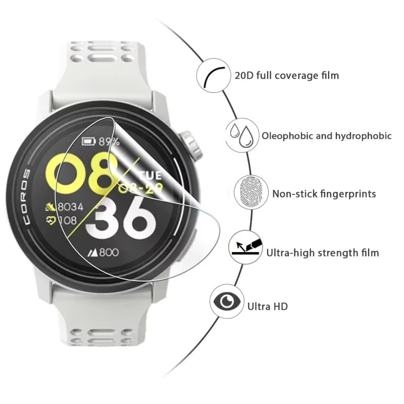 Displayschutzfolie Coros Pace 4, 5er-Pack, TPU, transparent, Unisex - Bild 2