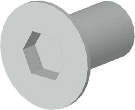 Siemens Senkschraube aus Stahl in Silber 8PQ9500-1BA07 - Bild 1