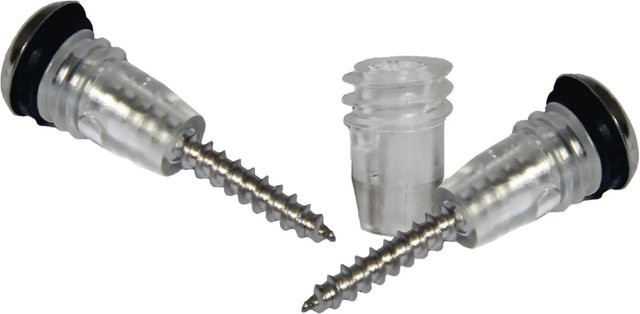 Salux Abstandhalter Set DrehQuick aus transparentem Edelstahl inklusive V2A Schrauben - Bild 1