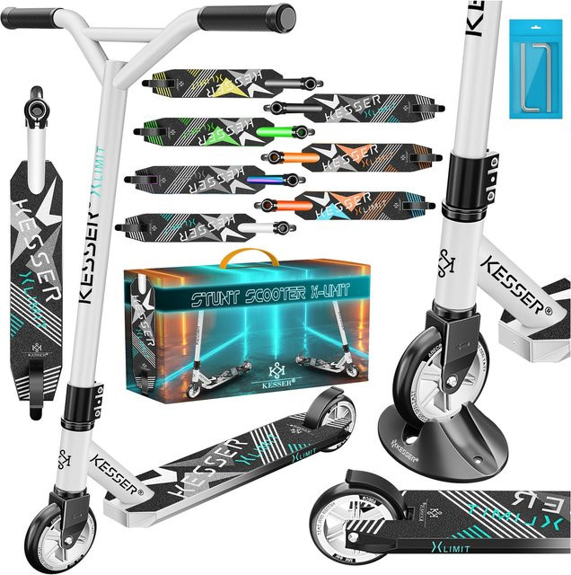 KESSER Funscooter X-Limit Stuntscooter mit 360° Lenkung und PU Rädern - Bild 1