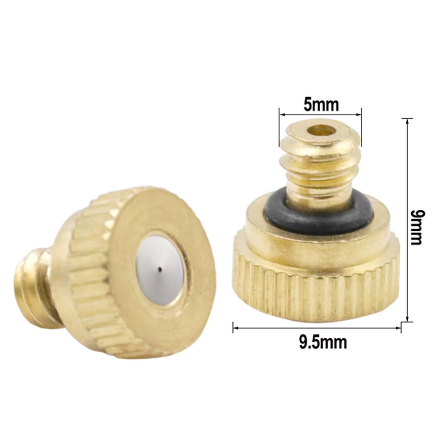 10er-Set goldene Zerstäuberdüsen 3/16 Zoll für Nebelkühlungssysteme und Garten-Nebelgeräte - Bild 3
