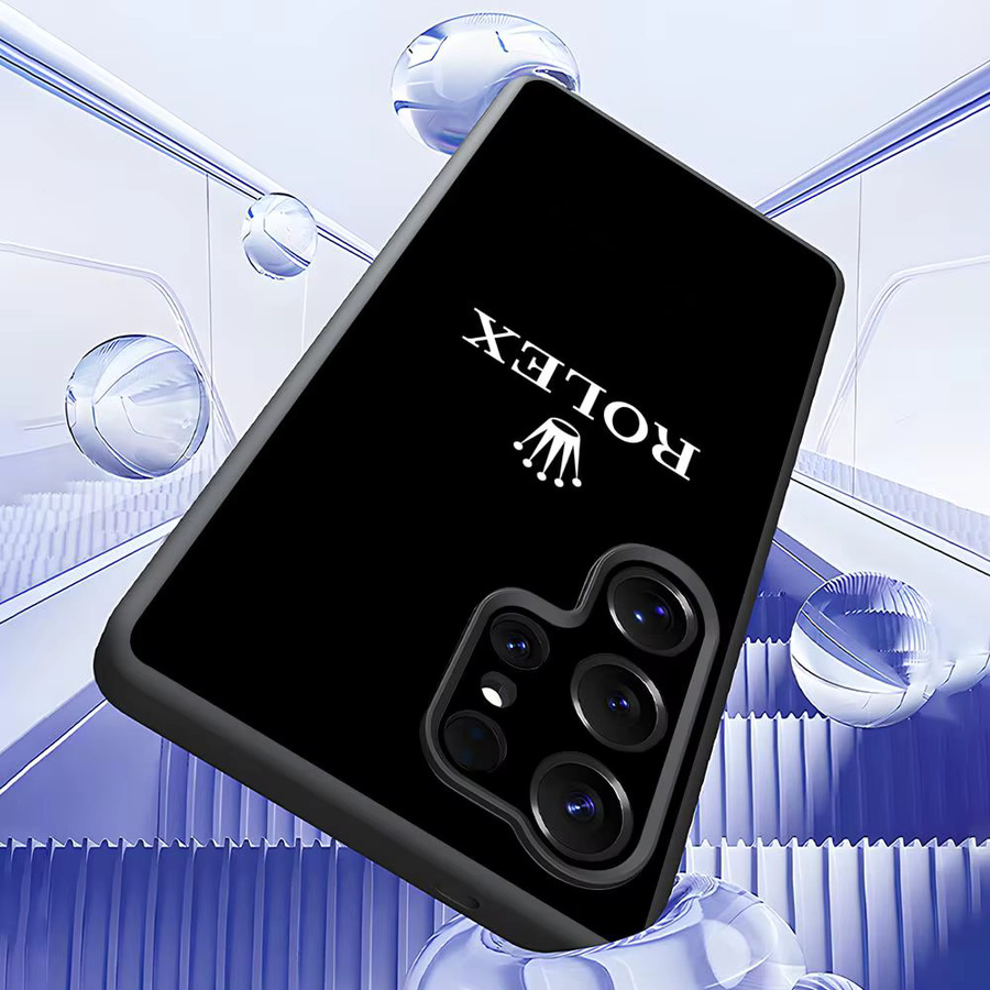 R-RolexES Luxus Handyhülle aus weichem TPU für Samsung Galaxy S20 S21 S22 S23 S24 FE Plus Ultra in Schwarz - Bild 4