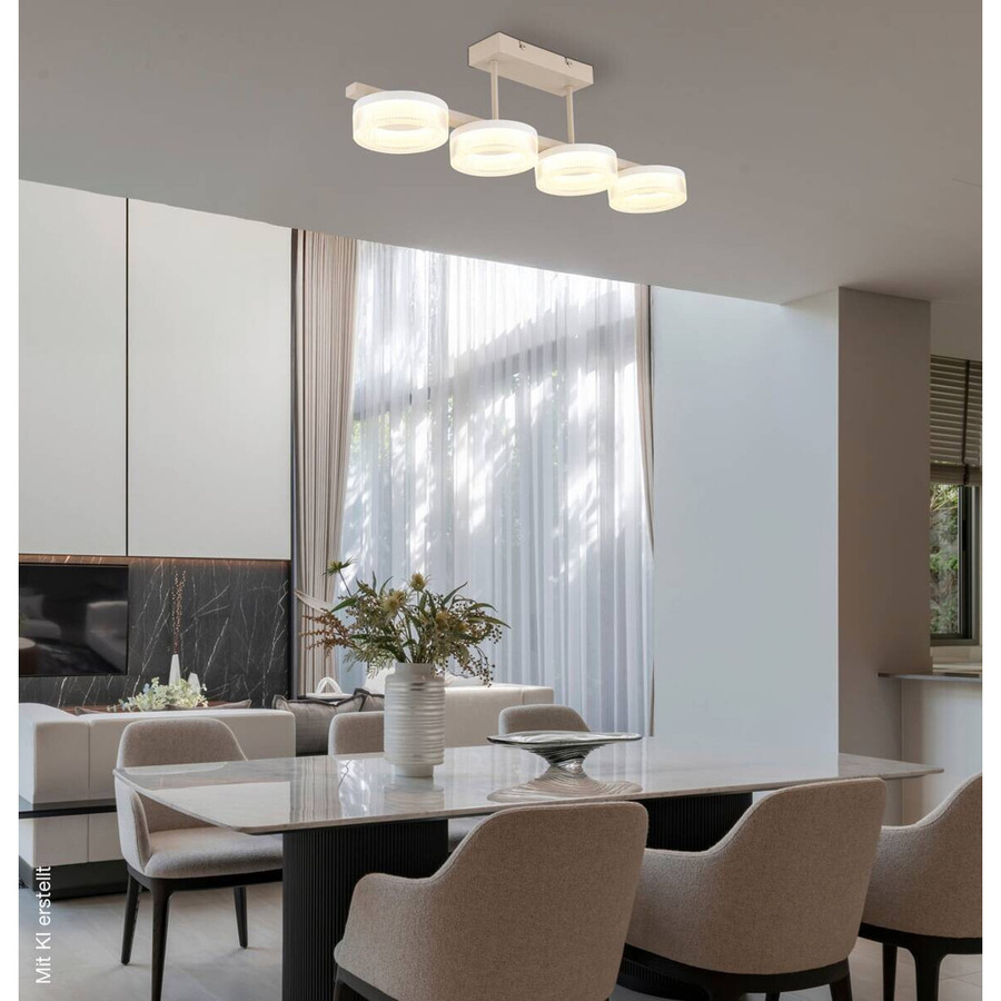 Globo Lighting Deckenleuchte MARLENNE in Weiß und Transparent aus Metall und Kunststoff, B/T/H: 13 x 19,5 x 67 cm - Bild 2