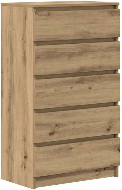 vidaXL Schubladenschrank Artisan-Eiche in Braun aus Holzwerkstoff, B/T/H: 60 x 36 x 103 cm - Bild 1