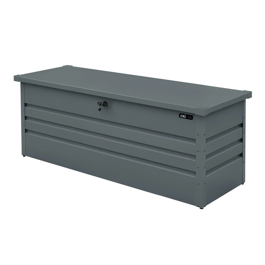 Axi Gartenbox Miles aus Metall in Anthrazit B/H/L: 70 x 62 x 165 cm - Bild 2
