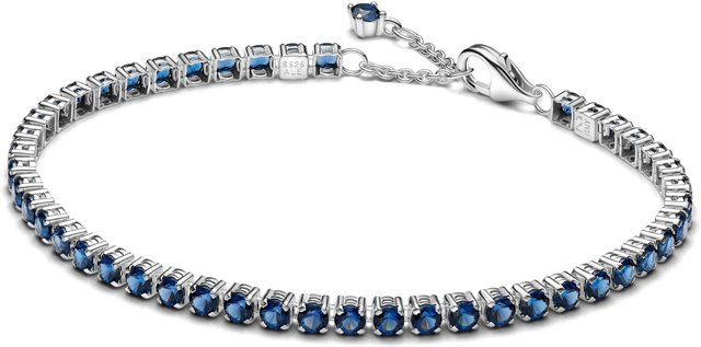 Armband 925 Silber, Rubin, Herzförmig, Damen, 20cm - Bild 1