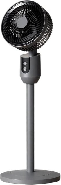 Xingben Eight Standventilator mit Fernbedienung, oszillierender Bodenventilator mit Timer und verstellbarer Höhe, Schwarz - Bild 1