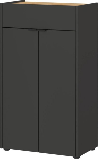 Germania Kommode Forano Graphit Eiche-Navarra-Nachbildung mit Soft-Close-Schubladen B/H/T: 56 x 98 x 34 cm - Bild 1