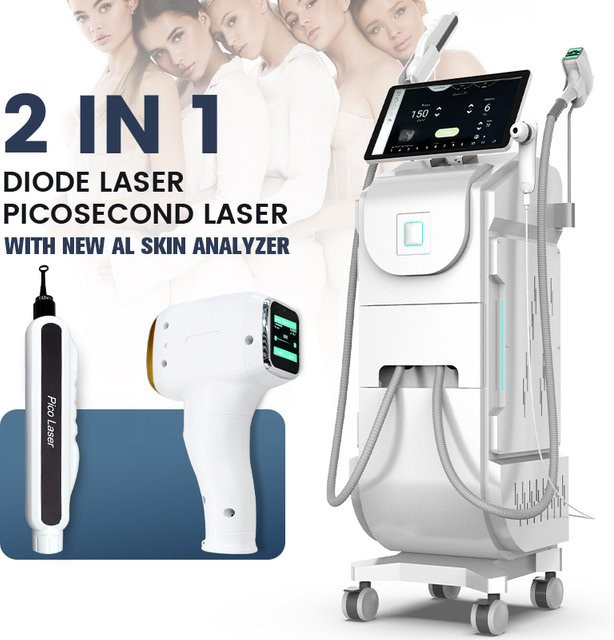 Perfectlaser Dioden-Pikosekundenlaser 2-in-1-Gerät zur Haar- und Tattooentfernung - Bild 1