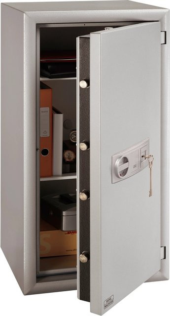 Burg-Wächter Wertschutzschrank MTD 780 K feuergeschützt mit Doppelbartschlüsselschloss in Silber, B/H/T: 50 x 98,5 x 46,2 cm - Bild 1