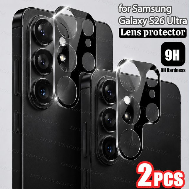 2 Stück transparente gehärtete Glas-Kameraobjektivschutzfolie für Samsung Galaxy S26 Ultra, S25, S24, A57, A37, A27, A17, A07 - Bild 1