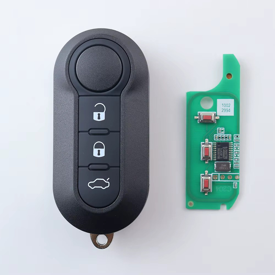 Delphi Marell Autoschlüssel mit 433,92 MHz ID46 Chip in Schwarz für Fiat und Citroen sowie Peugeot - Bild 2