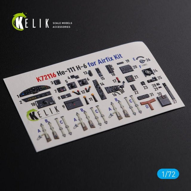 Airfix He-111 H6 - Interior 3D-Decals - Bild 1