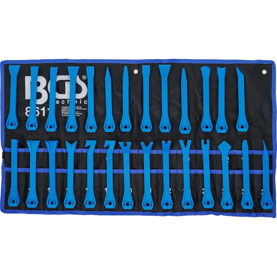 BGS Zierleistenkeil- und Schaber-Set 27-teilig in Blau - Bild 2