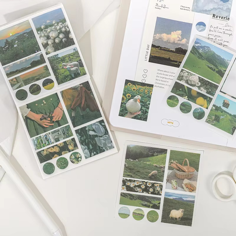 Journamm 40 Stück Ästhetik Dekor Aufkleber für Scrapbooking und DIY Buchgestaltung - Bild 2