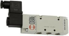 Riegler 5/2-Wegeventil, elpn., externe Steuerung, monostabil, G 1/2, 24 V DC, Grau, Aluminium - Bild 1