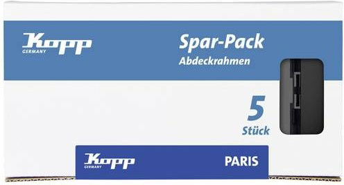Kopp Rahmen Abdeckung Paris in Schwarz matt - Bild 1