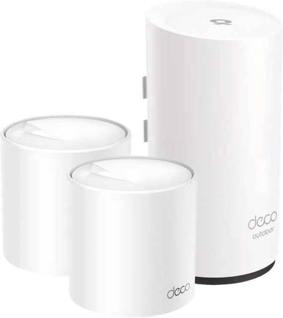 TP-Link Deco X50 WiFi 6 Mesh-System Doppelpack und Deco X50 Outdoor in Weiß - Bild 1