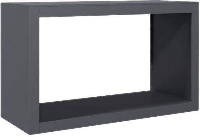 vidaXL Brennholzregal aus Metall in Anthrazit, B/T/H: 100 x 40 x 60 cm - Bild 1
