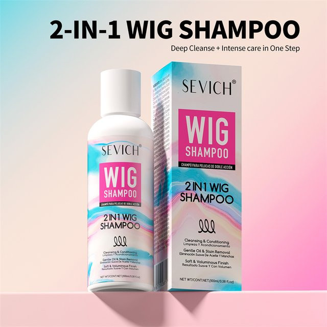 SEVICH Perückenshampoo 2-in-1, 100 ml, für menschliche und synthetische Perücken - Bild 1
