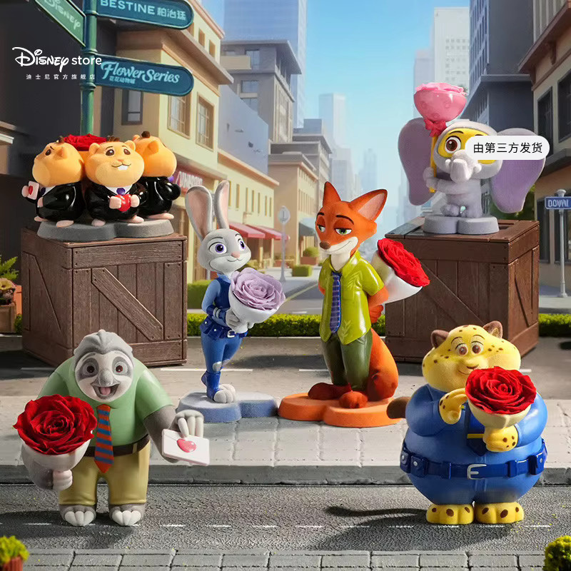 Disney Flower Animal City Eternal Flower Blind Box, Spielzeug, Judy Nick Modell - Bild 3