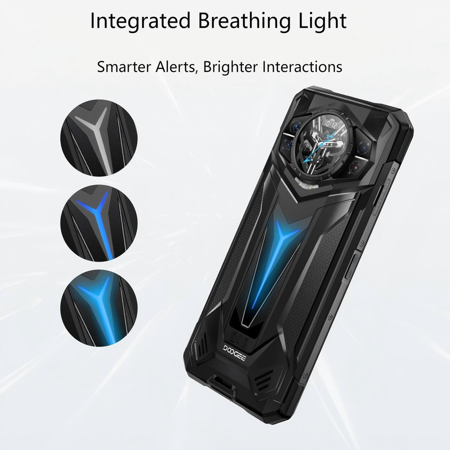 DOOGEE S200 Ultra 5G Smartphone mit 48GB RAM, 1TB Speicher, 6,72 Zoll Display, 11000mAh Akku und 100MP Kamera in Schwarz mit Android 15 - Bild 2