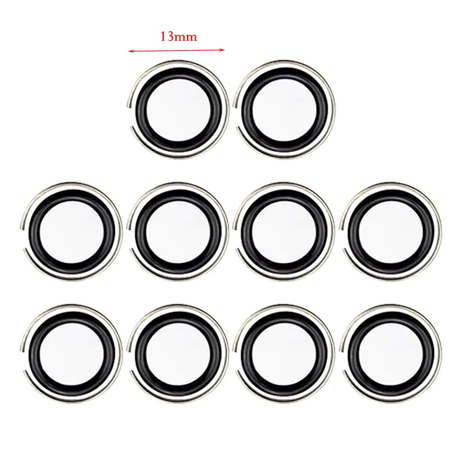 DAZZLEEX 10er Set 1/2 Zoll Halteclips mit O-Ringen für Schlagschrauber und Snap-Anti-Detachment Schlüsselbuchsen - Bild 2