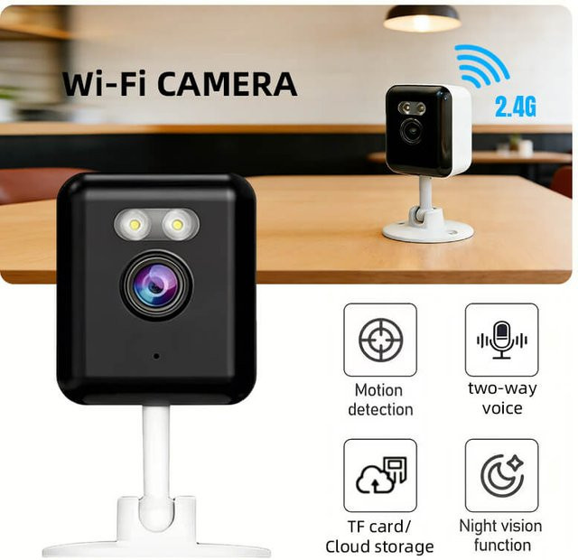 FUNOVATION 2MP HD WLAN-Sicherheitskamera Mini Innen-Überwachungskamera mit Nachtsicht, Zwei-Wege-Audio und Menschenerkennung - Bild 1