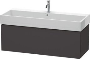 Duravit L-Cube Waschtischunterschrank wandhängend, grau matt, B/T/H: 118,4 x 45,9 x 39,4 cm - Bild 1