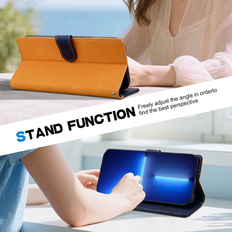 ALILANG Magnetische Lederhülle mit Flip-Abdeckung und Brieftaschen-Funktion für iPhone 11 bis iPhone 17 Pro Max Plus und SE - Bild 4