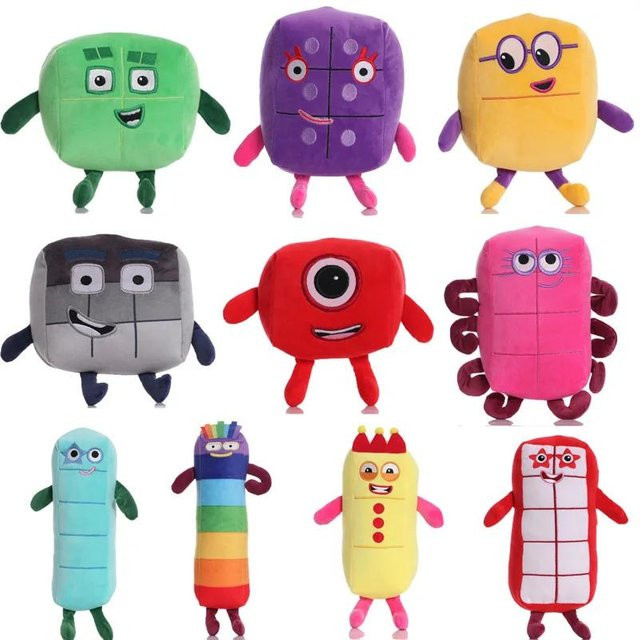 Yiran toy Anime Zahlen Plüschtier, Cartoon Weiches Kuscheltier, Bunt / Mehrfarbig - Bild 1